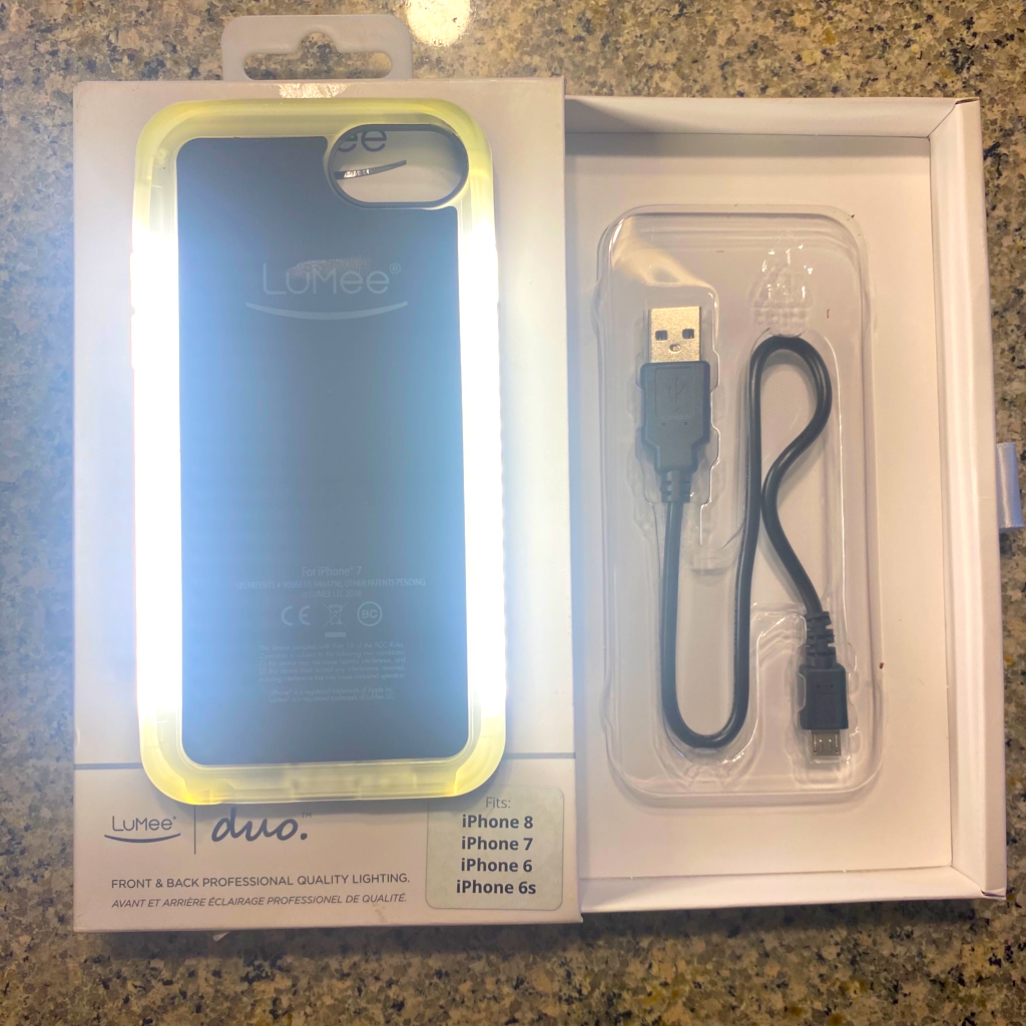 Lumee Duo Cell Phone Case For Iphone 8